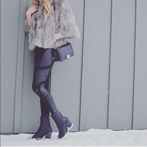 Spanx Faux Leather Panel Leggings